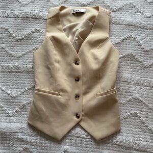 Because of Alice Ecru Waistcoat